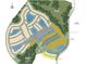 Aerial view of a planned community featuring various lots, water features, and amenities at 5641 Nevis Ter, Kissimmee, FL 34758