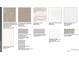 Interior selection board showing flooring, countertop, backsplash, tile, and cabinet style options at 5647 Nevis Ter, Kissimmee, FL 34758