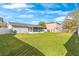 Large backyard features a well-maintained lawn, providing ample space for outdoor activities at 649 Caribou Ct, Poinciana, FL 34759