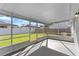 Enclosed screened patio with a serene view of the backyard at 649 Caribou Ct, Poinciana, FL 34759