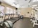 Well-equipped gym featuring treadmills, elliptical machines, and weight training equipment for residents at 8124 Claire Ann Dr # 303, Orlando, FL 32825
