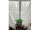 An exterior view from a window with sheer curtains, and an indoor houseplant at 860 N Orange Ave # 318, Orlando, FL 32801