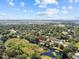 Gorgeous aerial view of the property with direct canal access at 1035 W Minnehaha Ave, Clermont, FL 34711