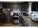 Well-equipped kitchen boasts stainless appliances and granite countertops at 115 W King St, Orlando, FL 32804