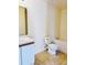 Clean bathroom features a single vanity and a tub-shower combination at 15090 Waterford Chase Pkwy, Orlando, FL 32828