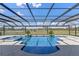 Stunning screened-in pool area with lush greenery and an expansive outdoor view at 15523 Trotting Horse Ln, Tavares, FL 32778
