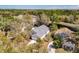 Aerial shot showcasing the house surrounded by mature trees, providing a sense of privacy and seclusion at 2112 White Eagle St, Clermont, FL 34714
