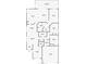 Detailed floor plan showcasing layout of home including kitchen, bedrooms, bathrooms, and living areas at 2112 White Eagle St, Clermont, FL 34714