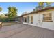 A wooden deck is attached to the home and features a beautiful, private backyard view at 4249 Kendrick Rd, Orlando, FL 32804