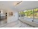 Bright dining area with access to the deck and views of the backyard at 4249 Kendrick Rd, Orlando, FL 32804
