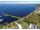 Scenic aerial view of the lakefront property with vast water views at 430 S Virginia Ave, Sanford, FL 32771