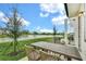 Outdoor patio featuring a dining set and scenic water view, perfect for relaxation and entertaining at 730 Longboat Dr, Davenport, FL 33896