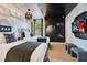 Unique themed bedroom with Star Wars decor, twin beds, and creative lighting at 1445 Rolling Fairway Dr, Davenport, FL 33896