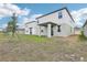 Spacious backyard featuring a covered patio, lush lawn, and potential for outdoor entertaining at 3213 Viceroy Ct, Poinciana, FL 34759