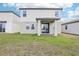 Wide-open backyard with a covered patio area and views of the well-maintained lawn at 3213 Viceroy Ct, Poinciana, FL 34759