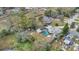 Drone shot reveals this homes secluded, screened-in pool at 5410 S Pine Hill Cir, Orlando, FL 32808