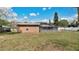 Backyard with a shed and screened-in patio at 5410 S Pine Hill Cir, Orlando, FL 32808