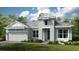 Charming single-Gathering home featuring a two-car garage, manicured lawn and stone accents, showcasing curb appeal at 5640 Nevis Ter, Kissimmee, FL 34758