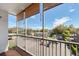 Balcony overlooking the parking area and surrounding neighborhood at 1100 Delaney Ave # F409, Orlando, FL 32806