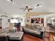 Open-concept living area connecting the kitchen, dining, and Gathering room spaces at 14540 Pointe East Trl, Clermont, FL 34711