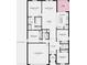 Detailed floorplan featuring four bedrooms, a primary suite, a great room, a kitchen, and a lanai at 146 Jones Fish Camp Rd, Edgewater, FL 32141