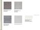Selection of interior materials including Shaw carpet, tile, shaker cabinets, quartz pebble and Sherwin Williams paint at 146 Jones Fish Camp Rd, Edgewater, FL 32141