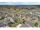 Picturesque aerial shot of a residential area featuring diverse home designs, lush greenery, and organized street patterns at 1880 Bonser Rd, Minneola, FL 34715