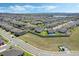 Vibrant aerial shot of a Primary-planned community showcasing contemporary homes, lush landscaping, and community amenities at 1880 Bonser Rd, Minneola, FL 34715