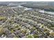Expansive community view showcasing diverse housing, well-maintained landscaping, and a serene lake backdrop at 2933 White Cedar Cir, Kissimmee, FL 34741