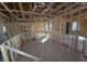 Upstairs interior framing and construction of a new home displaying the open layout at 30113 Misty Pines Rd, Mount Dora, FL 32757