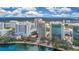 Scenic aerial view of downtown condos with beautiful lake views at 322 E Central Blvd # 1910, Orlando, FL 32801