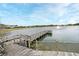 Lake view from the dock highlighting the fountain, showcasing the serene community waterfront at 3237 Palatka St, Orlando, FL 32824