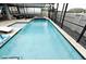 Aerial view of pool with in-pool spa, lounge seating and landscaping for outdoor enjoyment at 3237 Palatka St, Orlando, FL 32824