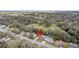 An aerial view showcases the property's location, highlighting its proximity to parks and surrounding neighborhood at 453 Weathersfield Ave, Altamonte Springs, FL 32714