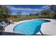 Backyard pool surrounded by deck and landscaping at 7813 Arabian Pl, Orlando, FL 32818