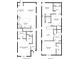 A detailed two-story floor plan showcasing the layout of the home's living spaces and bedrooms at 9747 Petition Way, Orlando, FL 32832