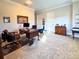This office features a classic wooden desk, plush rolling chairs, and sophisticated decor at 13305 Bellaria Cir, Windermere, FL 34786