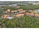 Toscana Condominium buildings nestled amongst the trees with a community pool at 1375 Tuscana Ln # 1406, Davenport, FL 33896