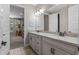 Bright bathroom with double vanity, featuring modern fixtures and an open layout, for comfortable living at 16144 Parkwyn St, Winter Garden, FL 34787