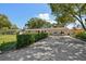 View of the home's driveway, lush green lawn, and manicured hedges at 215 Forrest Dr, Sanford, FL 32773