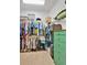 Walk-in closet with organized clothing racks, shelving, and a green dresser at 2312 Datura Loop, St Cloud, FL 34772