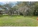 Lush yard with mature trees and well maintained lawn at 2747 Kissimmee Bay Cir, Kissimmee, FL 34744