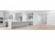 An open-concept kitchen features modern appliances, an island, and updated cabinets at 4203 Barbuda Ln, Kissimmee, FL 34758