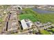 An aerial view of a sports complex, including athletic fields and other buildings at 859 Neuse Ave, Orlando, FL 32804