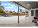 Covered patio area offering great views of the backyard pool at 9235 Everwood St, Orlando, FL 32825