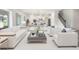 Bright living room and kitchen features modern finishes and an open-concept design at 2189 Weatherly Way, Orlando, FL 32820