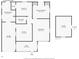 Detailed floor plan showcasing the layout of the detached studio, including room dimensions at 430 E Crystal Lake St, Orlando, FL 32806