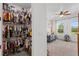 View into the Bedroom closet, which offers ample storage space for clothing and more at 5500 State Road 33, Clermont, FL 34714