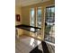 A secure entrance featuring a black counter, window view, and safety features at 562 Orange Dr # 33, Altamonte Springs, FL 32701