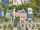 Expansive property showcasing a luxurious home, pool, and meticulously landscaped grounds from an aerial perspective at 5950 Masters Blvd, Orlando, FL 32819